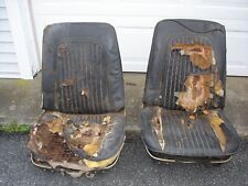 1968 Pontiac Olds Chevy Buick 442 Gto Gs Ss Black Bucket Seat Cores Tracks Gm