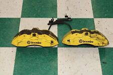 15-22 Mustang Yellow Painted Brembo Pair Lh Rh Front Brake Calipers 6 Six Piston