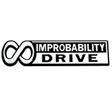 1pc For Infinite Improbability Drive Car Emblem 3d Chrome Badge 6 Inch Long