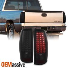 Fit Smoked 99-02 Chevy Silverado 1999-03 Gmc Sierra Pickup Led Tail Lights Lamps