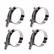 4pcs 2 T-bolt Clamp 57-65mm Silicone Stainless Steel Hose Turbo Intercooler
