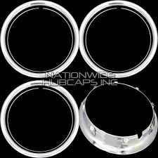 Set Of 4 15 Chrome Wheel Trim Rings Beauty Rims Ring Glamour Band For Steel Rim