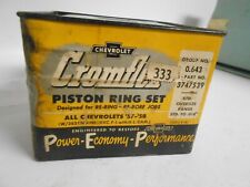 1957 58 Chevrolet 283 V8 Piston Ring Set Unopened Box Cromflex