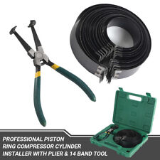Professional Piston Ring Compressor Cylinder Installer Pliers 14 Band Tool Kit