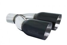Megan Exhaust Muffler Universal Twin Black Chrome 3.5 Tips 2.5 Driver Side