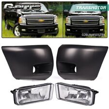 Front Bumper Driving Fog Light Wbumper End Fit For 2007-13 Chevy Silverado 1500