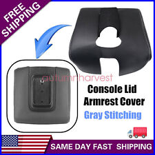 Console Lid Armrest Cover Black Fits 14-18 Gmc Sierra Chevy Silverado Jump Seat