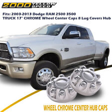 4 Pcs Fit For Ram 2500 3500 Truck 17 Chrome Wheel Center Hub Caps 8 Lug Covers