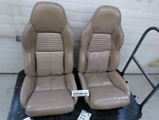 Corvette C4 Coupe Pair Of Leather Front Seats With Tracks 86-96