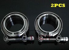 Blitech 2pcs 3 Stainless Steel V Band Turbo Pipe Exhaust Clamp V-band