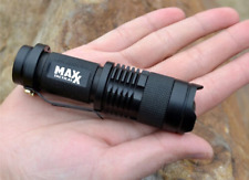 Mini Maxx 300 Led Tactical Zoom-able Flashlight Super Compact Ultra Bright