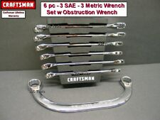 Craftsman 7 Pc Polish Sae Metric Mm 12 Pt Combination Wrench Set 6 8 9 11