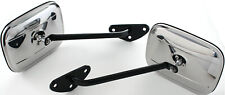 67-72 Chevy Ck Truck Driver Passenger Side View Door Mirrors Black Arms