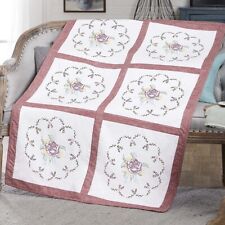 Herrschners Catherine Quilt Blocks Stamped Embroidery