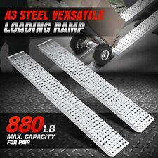 A3 Steel Loading Ramp Arched For Hand Truckbicyclemotorcycleatv Pair 880lbs
