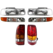 Tail Light Kit For 1999-2002 Chevrolet Silverado 1500 2500 Lh Rh Amber Clear Red