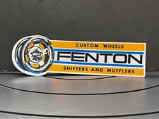 Vrhtf Nhra Vintage Fenton Wheels Shifters Mufflers 6.5 X 2.25 Die Cut Sticker