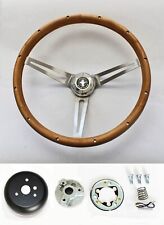 1965-1969 Mustang Grant Real Wood Steering Wheel Walnut Mustang Center 15