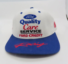 Ford Racing 88 Robert Yates Snapback White Blue Hat Cap Quality Care Service
