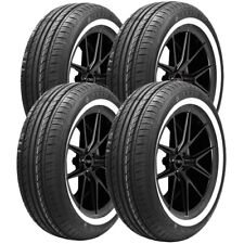 Qty 4 165r15 Vitour Galaxy R1 86h Sl White Wall Tires
