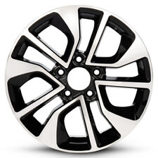 New Wheel For 2013-2015 Honda Civic 16 Inch Machined Black Alloy Rim