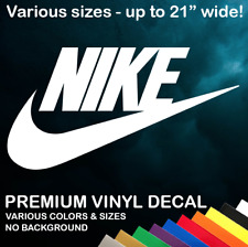 Nike Logo - Premium Vinyl Decal - Various Sizes And Colors