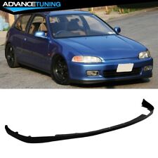 For 92-95 Honda Civic Coupe Hatchback Sir Style Unpainted Pu Front Bumper Lip