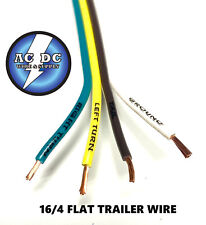 Flat Trailer Light Cable Wiring Harness 100 Feet 16 Awg 4 Wire Copper