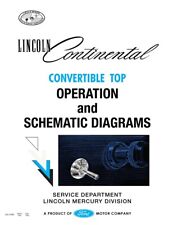 1964-1965 Lincoln Continental Convertible Top Operation And Schematic Diagrams
