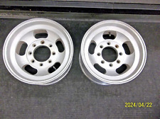 2 -8 Lug 16.x 8.25 Slotted Mag Wheels Chevy Gmc Ford Dodge 8x6.5 434 Center