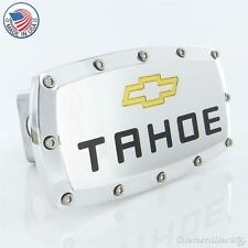 Chevy Tahoe Logo Billet Tow Hitch Cover Chrome