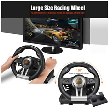 Racing Steering Wheel Gaming Car Driving Pedal For Ps4 Xbox Nintendo Windows Pc