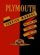 1946 1949 1950 1951 1952 Plymouth Shop Service Repair Manual Engine Drivetrain