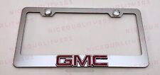 3d Gmc Stainless Steel Chrome Finished License Plate Frame Rust Free
