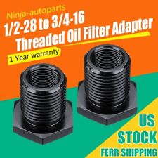 2 Oil Filter Adapter 12-28 34-16 Threaded Automotive Solvent Trap Frame Spare