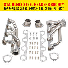Us Stainless Steel Headers Shorty For Ford 260 289 302 Mustang 302cu 5.0 1964-u8