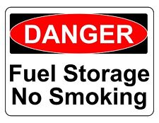 Danger Fuel Storage No Smoking Osha Decal Safety Sign Sticker 3m Usa Made