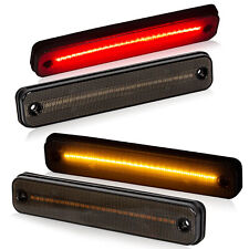 For 03-09 Hummer H2 4pc Amberred Led Side Marker Lights Signal Lamps Set Smoked