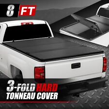 For 14-18 Silverado Sierra 1500 25003500hd 8ft Bed Hard Tri-fold Tonneau Cover