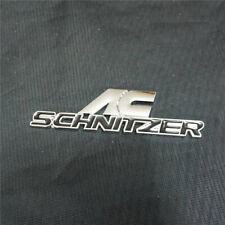 1x Black Chrome Ac Schnitzer Metal Decal Sticker Emblem Badge Auto 3d Motors Car