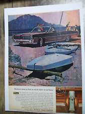 1964 64 Pontiac Catalina 22 Convertible Mid-size Magazine Car Ad -sailing