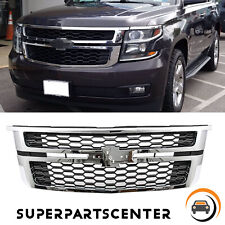 Chrome Front Grille Grill Replacement For 2015-2020 Chevrolet Tahoe Suburban