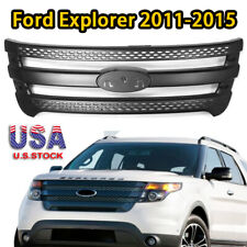 Fits 2011 2012 2013 2014 2015 Ford Explorer Front Bumper Grill Grille Overlay