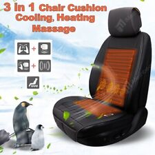 3 In1 Massage Car Seat Cover Cushion Cooling Warm Heated Chair Universal Truck
