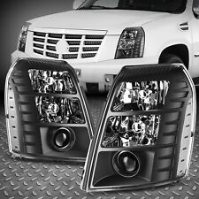 Hid For 07-14 Cadillac Escalade Esv Ext Projector Headlight Lamps Blackclear