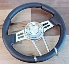 12.5 Golf Cart Steering Wheel 6 Hole Black