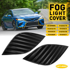 Front Bumper Fog Light Covers Bezel Pair For Toyota Camry Se Xse 2018 2019-2020