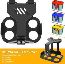 Truck Battery Tray Kit Mount Holder Box For Optima Battery Red Yellow Blue 3478