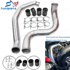 Intercooler Pipe Boot Kit For Ford 6.0l Powerstroke Diesel 2003-2007 Silver