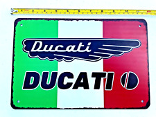 Ducati Tin Sign Retro Logo Vintage Motorcycles Shop Sign Garage Gift Metal Art